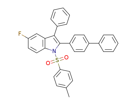 2-([1,1'-biphenyl]-4-yl)-5-fluoro-3-phenyl-1-tosyl-1H-indole