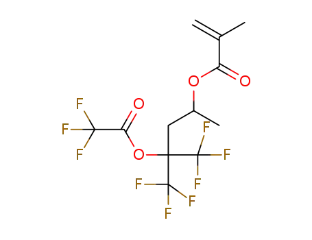 5,5,5-trifluoro-4-(2,2,2-trifluoroacetoxy)-4-(trifluoromethyl)pentane-2-yl methacrylate