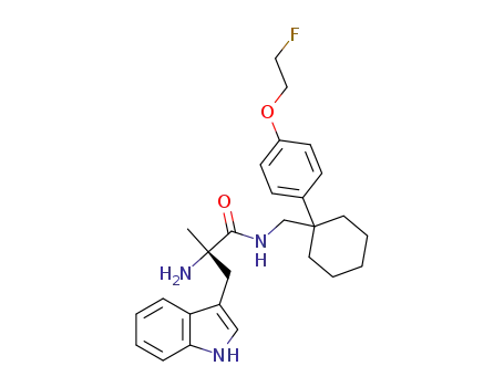 (S)-2-amino-3-(1H-indol-3-yl)-N-[1-(4-(2-fluoroethoxy)phenyl)cyclohexylmethyl]-2-methylpropionamide
