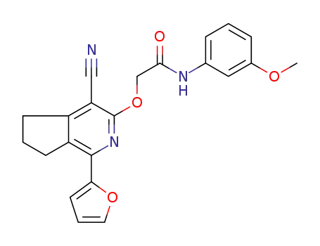 2-{[4-cyano-1-(2-furyl)-6,7-dihydro-5H-cyclopenta[c]pyridin-3-yl]oxy}-N-(3-methoxyphenyl)acetamide