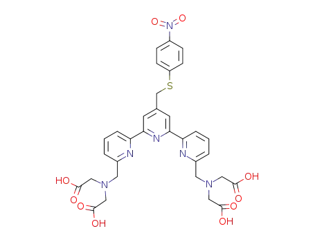 [4'-(p-nitrophenylthio)methylene-2,2':6',2''-terpyridine-6,6''-diyl]bis(methylenenitrilo)tetrakis(acetic acid)