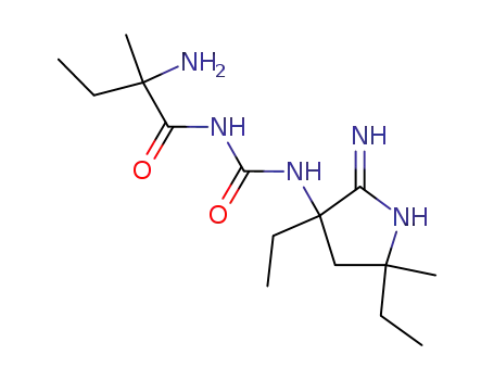 N-(2-amino-2-methyl-butyryl)-N'-(3,5-diethyl-2-imino-5-methyl-pyrrolidin-3-yl)-urea