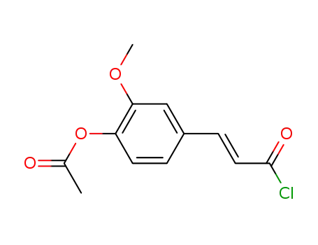 2-Propenoyl chloride, 3-[4-(acetyloxy)-3-methoxyphenyl]-