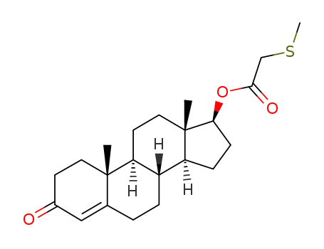 methylsulfanyl-acetic acid-(3-oxo-androst-4-en-17β-yl ester)