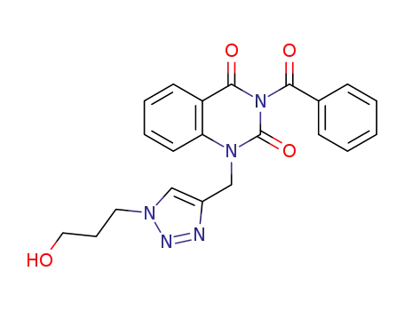 N3-benzoyl-N1-{[1-(3-hydroxypropyl)-1H-1,2,3-triazol-4-yl]methyl}quinazoline-2,4-dione