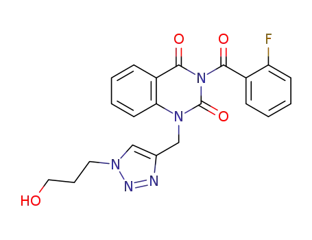 N3-(2-fluorobenzoyl)-N1-{[1-(3-hydroxypropyl)-1H-1,2,3-triazol-4-yl]methyl}quinazoline-2,4-dione