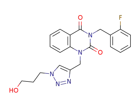 N3-(2-fluorobenzyl)-N1-{[1-(3-hydroxypropyl)-1H-1,2,3-triazol-4-yl]methyl}quinazoline-2,4-dione