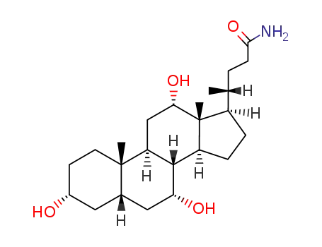 Molecular Structure of 6786-09-0 ((3α)-Cholic acid amide)