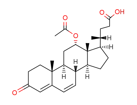12α-acetoxy-3-oxo-choladien-(4,6)-oic acid-(24)