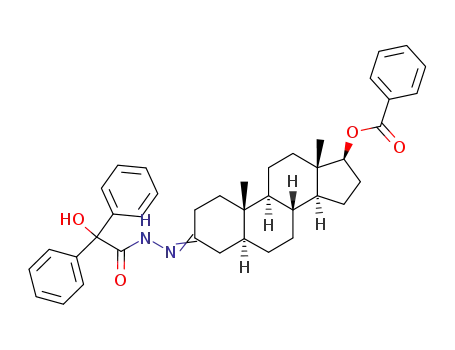 benzilic acid-(17β-benzoyloxy-5α-androstan-3-ylidenehydrazide)