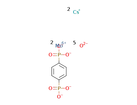 Cs2(Mo2O5)(O3P(C6H4)PO3)