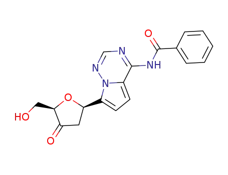 N-(7-((2R,5R)-5-(hydroxymethyl)-4-oxotetrahydrofuran-2-yl)pyrrolo[2,1-f][1,2,4]triazin-4-yl)benzamide