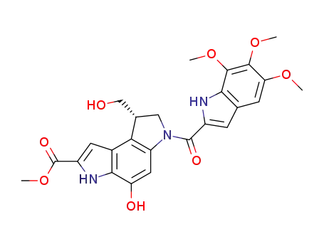 methyl (S)-4-hydroxy-8-(hydroxymethyl)-6-(5,6,7-trimethoxy-1Hindole-2-carbonyl)-3,6,7,8-tetrahydropyrrolo[3,2-e]indole-2-carboxylate