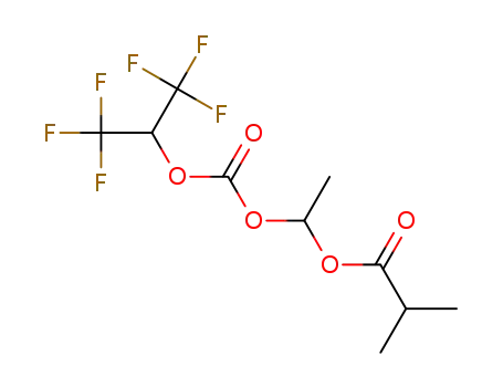 1-{[(1,1,1,3,3,3-hexafluoro-2-propoxy)carbonyl]oxy}ethyl isobutyrate