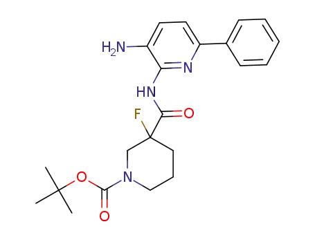 tert-butyl 3-((3-amino-6-phenylpyridin-2-yl)carbamoyl)-3-fluoropiperidine-1-carboxylate