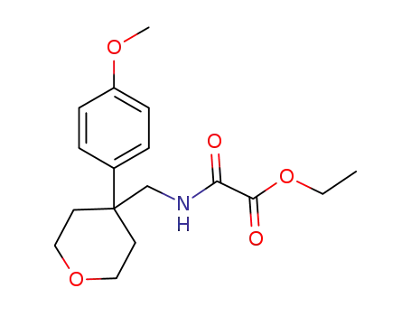 ethyl 2-({[4-(4-methoxyphenyl)tetrahydro-2H-pyran-4-yl]methyl}amino)-2-oxoacetate