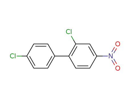 Molecular Structure of 138588-58-6 (1,1'-Biphenyl, 2,4'-dichloro-4-nitro-)