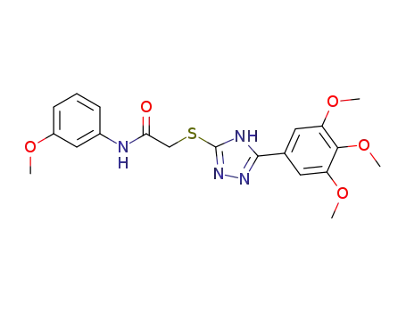 N-(3-methoxy-phenyl)-2-(5-(3,4,5-trimethoxy-phenyl)-4H-1,2,4-triazol-3 ylsulfanyl)-acetamide
