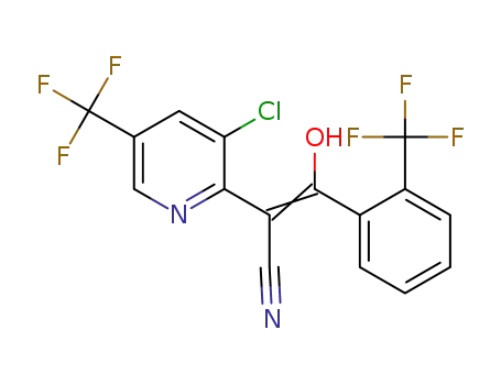 2-(3-chloro-5-(trifluoromethyl)pyridin-2-yl)-3-hydroxy-3-(2-(trifluoromethyl)phenyl)acrylonitrile