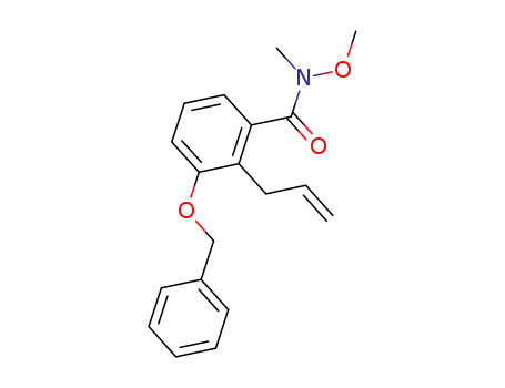 2-allyl-3-benzyloxy-N-methoxy-N-methyl-benzamide