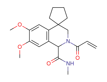 6',7'-dimethoxy-N-methyl-2'-(prop-2-enoyl)-2',3'-dihydro-1'H-spiro[cyclopentane-1,4'-isoquinoline]-1'-carboxamide