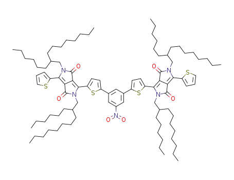 6,6'-((5-nitro-1,3-phenylene)bis(thiophene-5,2-diyl))bis(2,5-bis(2-hexyldecyl)-3-(thiophen-2-yl)pyrrolo[3,4-c]pyrrole-1,4(2H,5H)-dione)