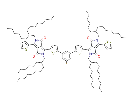6,6'-((5-fluoro-1,3-phenylene)bis(thiophene-5,2-diyl))bis(2,5-bis(2-hexyldecyl)-3-(thiophen-2-yl)pyrrolo[3,4-c]pyrrole-1,4(2H,5H)-dione)