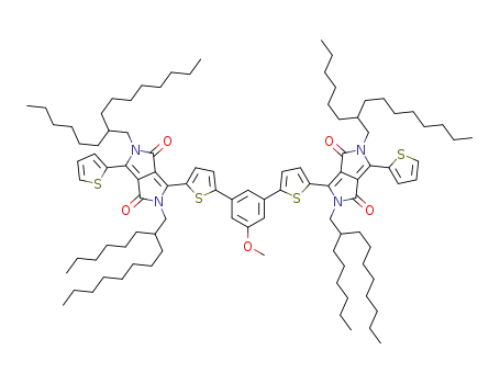 6,6'-((5-methoxy-1,3-phenylene)bis(thiophene-5,2-diyl))bis(2,5-bis(2-hexyldecyl)-3-(thiophen-2-yl)pyrrolo[3,4-c]pyrrole-1,4(2H,5H)-dione)