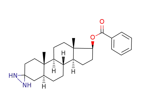 Benzoic acid (5S,8R,9S,10S,13S,14S,17S)-10,13-dimethyl-hexadecahydro-spiro[cyclopenta[a]phenanthrene-3,3'-diaziridin]-17-yl ester