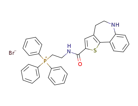 (2-(5,6-dihydro-4H-benzo[b]thieno[2,3-d]azepine-2-carboxamido)ethyl)triphenylphosphonium bromide
