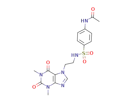 N-acetyl-sulfanilic acid-[2-(1,3-dimethyl-2,6-dioxo-1,2,3,6-tetrahydro-purin-7-yl)-ethylamide]