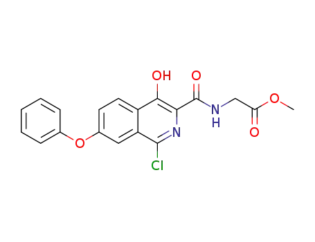 methyl (4-hydroxy-1-chloro-7-phenoxyisoquinoline-3-carboxamido)acetate
