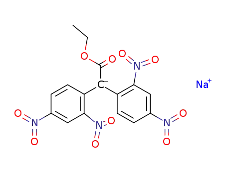 bis-(2,4-dinitro-phenyl)-acetic acid ethyl ester; sodium-compound
