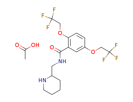 N-(2-Piperidinylmethyl)-2,5-bis(2,2,2-trifluoroethoxy)benzamide monoacetate(54143-56-5)