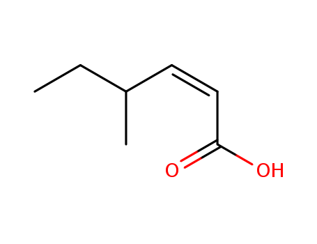 2-Hexenoic acid,4-methyl-, (Z)- (8CI)