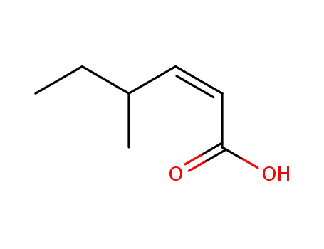 2-Hexenoic acid,4-methyl-, (Z)- (8CI)