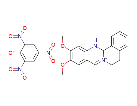 10,11-dimethoxy-5,6,13,13a-tetrahydroisoquino<1,2-b>quinazolinium picrate