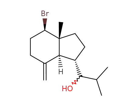 1-((1S,3aR,4R,7aS)-4-Bromo-3a-methyl-7-methylene-octahydro-inden-1-yl)-2-methyl-propan-1-ol