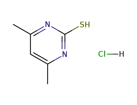 2-mercapto-4,6-dimethyl-pyrimidine hydrochloride