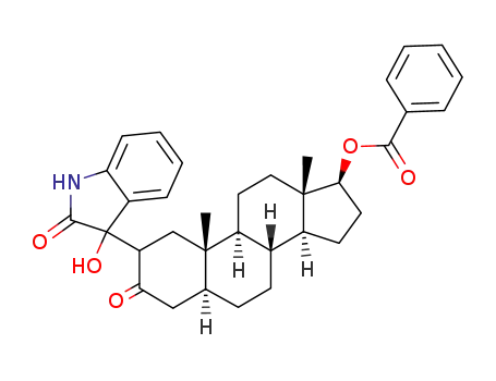 Benzoic acid (5S,8R,9S,10S,13S,14S,17S)-2-(3-hydroxy-2-oxo-2,3-dihydro-1H-indol-3-yl)-10,13-dimethyl-3-oxo-hexadecahydro-cyclopenta[a]phenanthren-17-yl ester