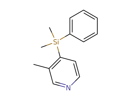 Molecular Structure of 78823-77-5 (Pyridine, 4-(dimethylphenylsilyl)-3-methyl- (9CI))