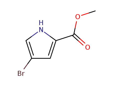 Molecular Structure of 934-05-4 (Methyl 4-bromopyrrole-2-carboxylate)