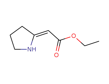 Molecular Structure of 35150-22-2 ((Z)-ethyl 2-(pyrrolidin-2-ylidene)acetate)