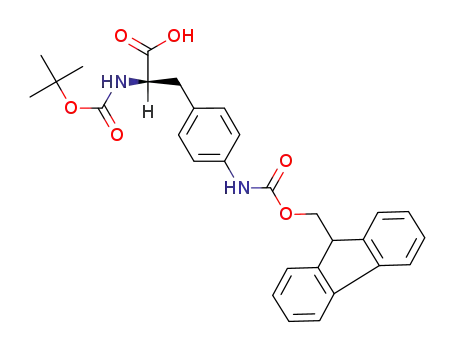 (R)-3-(4-((((9H-fluoren-9-yl)methoxy)carbonyl)amino)phenyl)-2-((tert-butoxycarbonyl)amino)propanoic acid