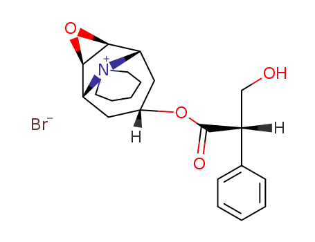 7t-((S)-3-hydroxy-2-phenyl-propionyloxy)-(1rN,2tH,4tH,5cN)-spiro[3-oxa-9-aza-tricyclo[3.3.1.02,4]nonanium-9,1'-piperidinium]; bromide