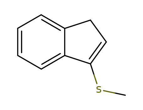 Molecular Structure of 90474-54-7 (1H-Indene, 3-(methylthio)-)