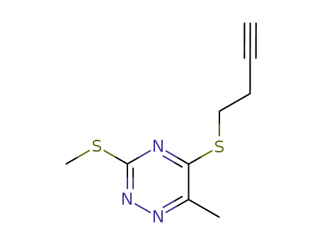 5-(3-butynylthio)-6-methyl-3-(methylthio)-1,2,4-triazine