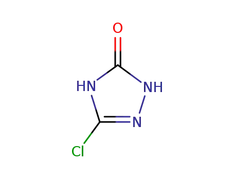 Molecular Structure of 1003-34-5 (5-chloro-2,4-dihydro-3H-1,2,4-triazol-3-one(SALTDATA: FREE))