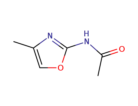 Molecular Structure of 35629-36-8 (2-Acetylamino-4-methyloxazole)