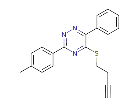 5-(3-butynylthio)-6-phenyl-3-p-tolyl-1,2,4-triazine